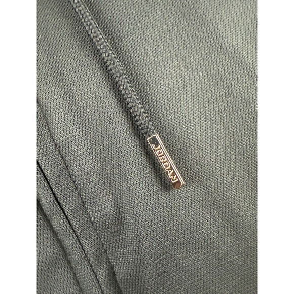 Jordan‎ Hoodie Men's 2XL Black Full Zip Vintage Nike Jumpman Lined Warmup Jacket - Picture 9 of 16